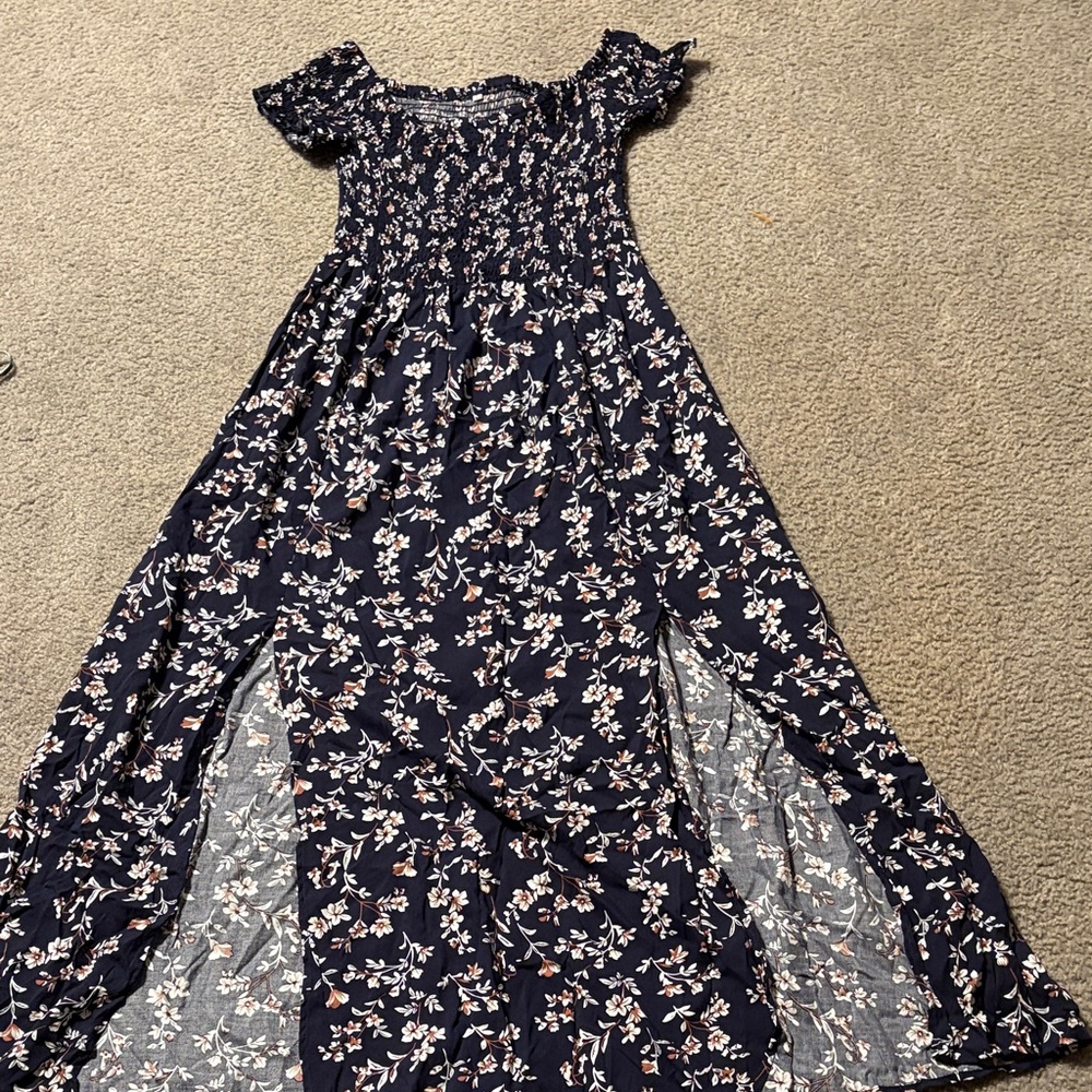 Amazon Navy Floral Casual Dress